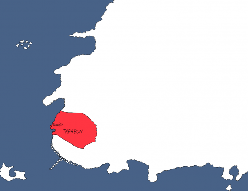 alt a map of the continent, outlining the position of Tarabon in the south-west
