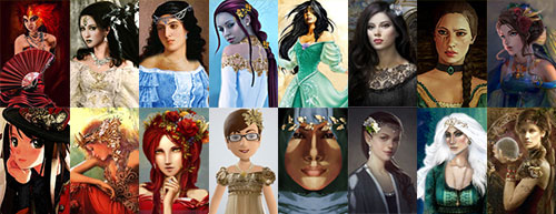A selection of our beautiful member avatars